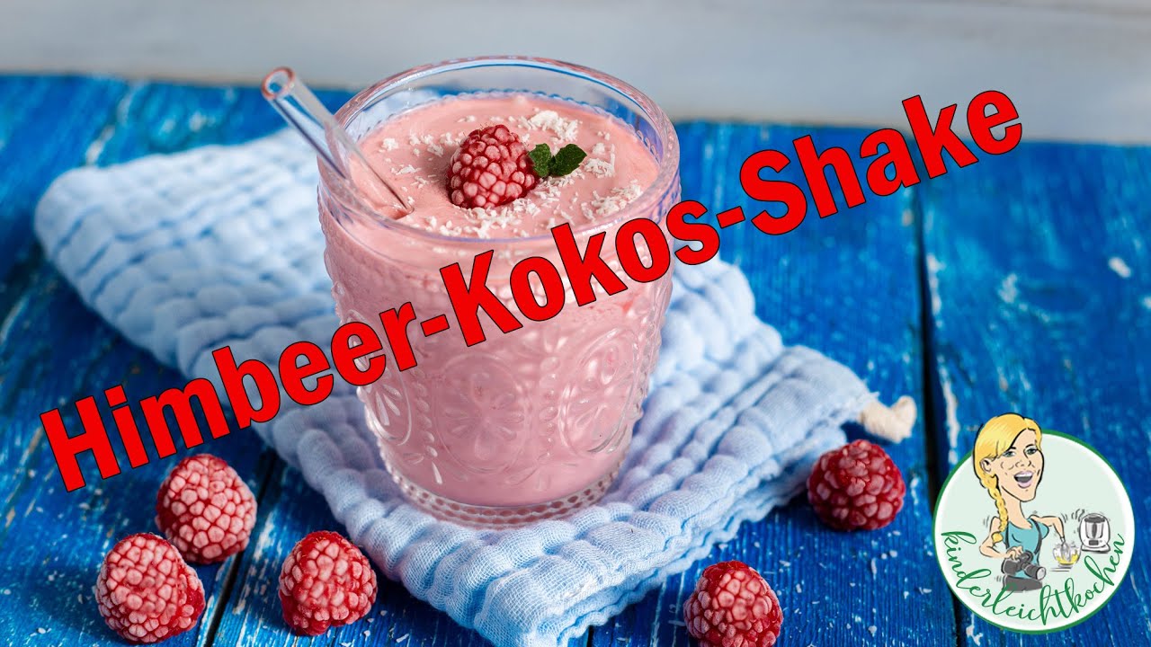 Fruchtiger Himbeer-Kokos-Eis-Shake aus dem Thermomix