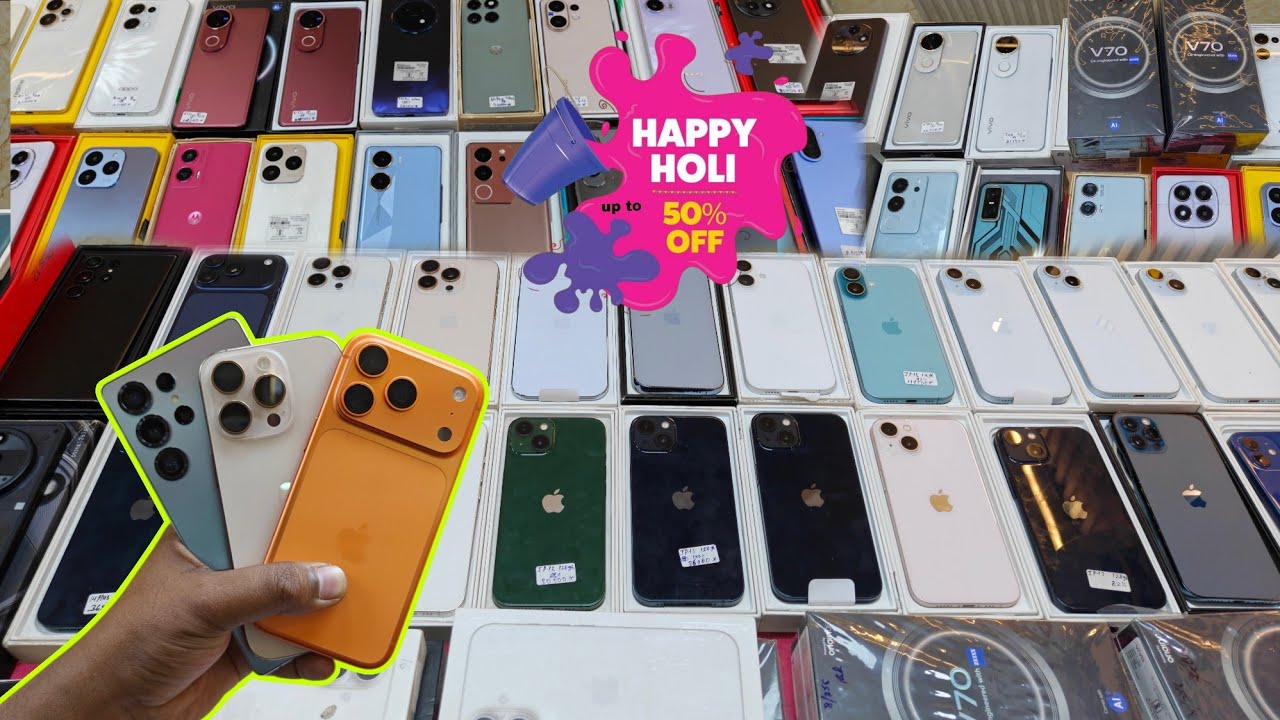 Mega Sale 🔥 iPhone + Android Phones Pe Crazy Discount! #2ndstore #iphonesale #vivov70 #yt #trending 