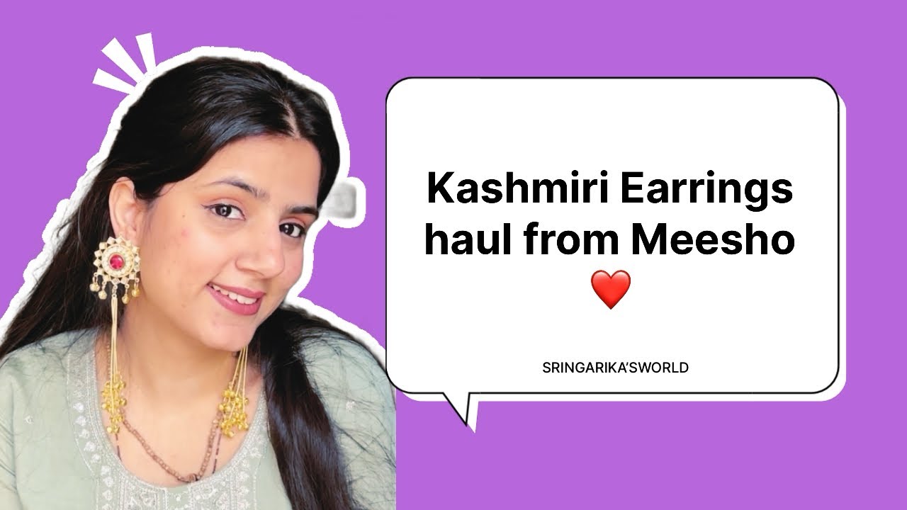 Kashmiri Earrings Haul from Meesho |Real review only 