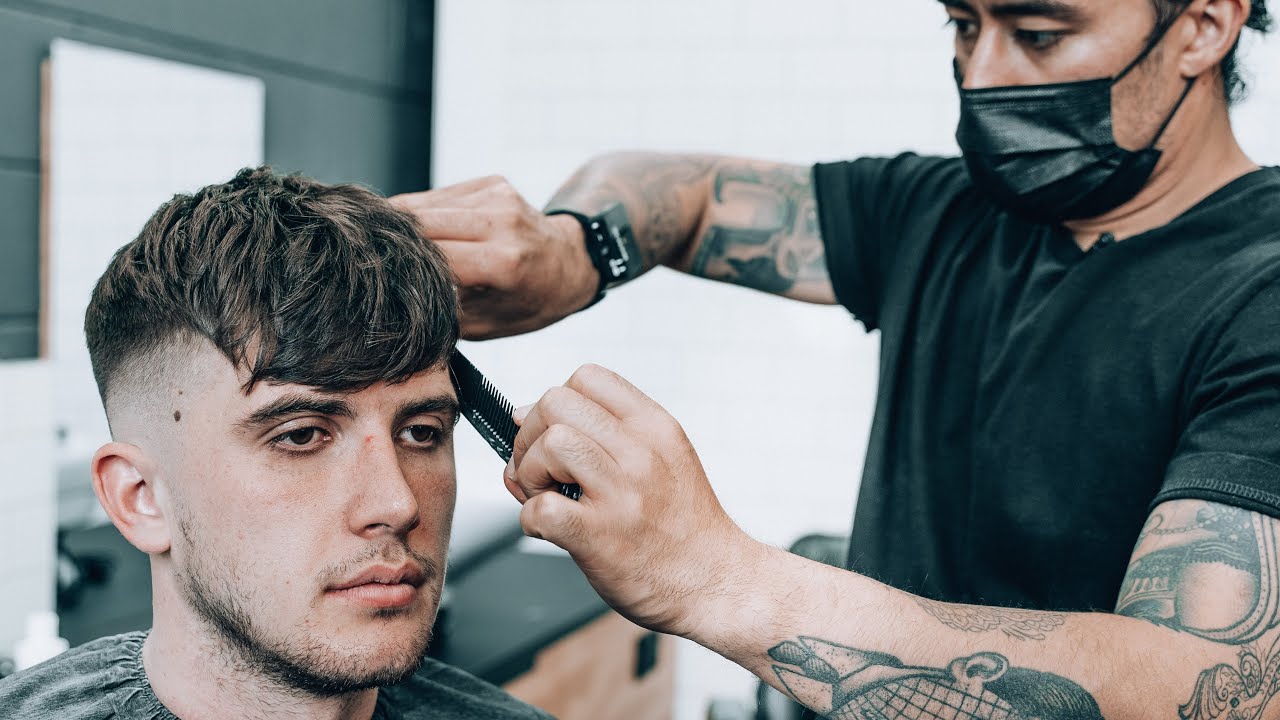 He gets this hair cut EVERY 8 days! Skin faded heavy textured crop! 💈