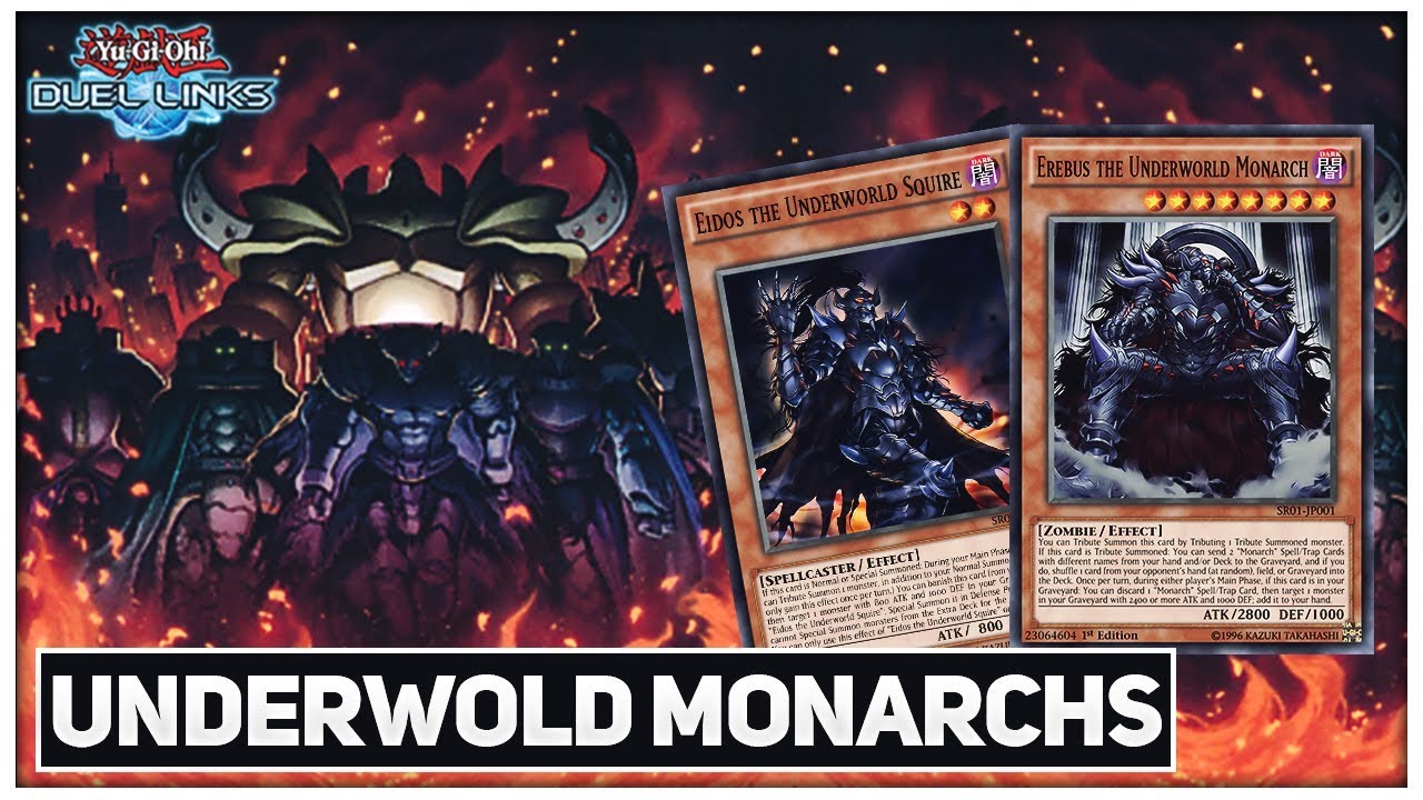 Monarchs Deck Updated! Erebus The Underwold Monarch & Eidos! [Yu-Gi-Oh! Duel Links]
