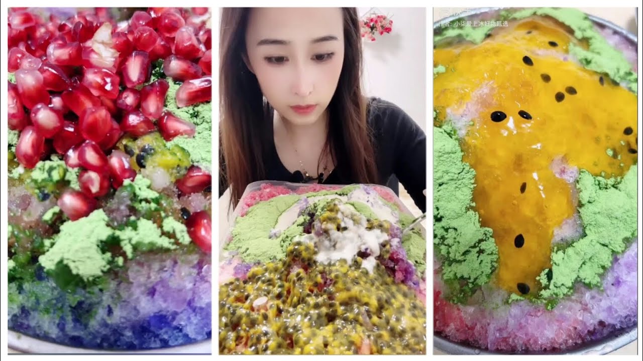 (solo) RELAXING SOUND OF EATING ASMR/ PASSIONFRUIT/ MATCHA/ MILK POWDER #asmr #relaxing #eating