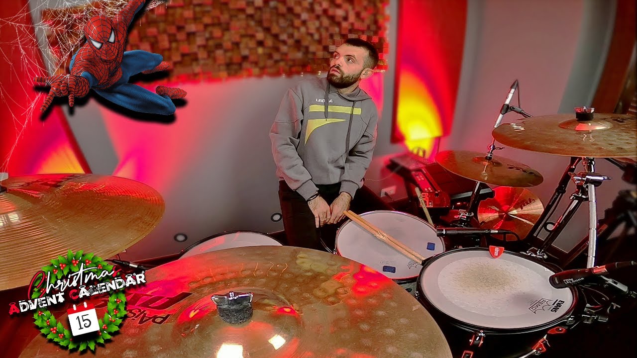 Hanno Ucciso l'Uomo Ragno - 883 - Drum Cover || LB Drum || Christmas Advent Calendar #15🎅