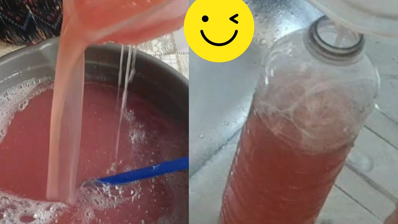 ☝misturei suco em pó no meu detergente caseiro 😱 olha no que deu !!!!