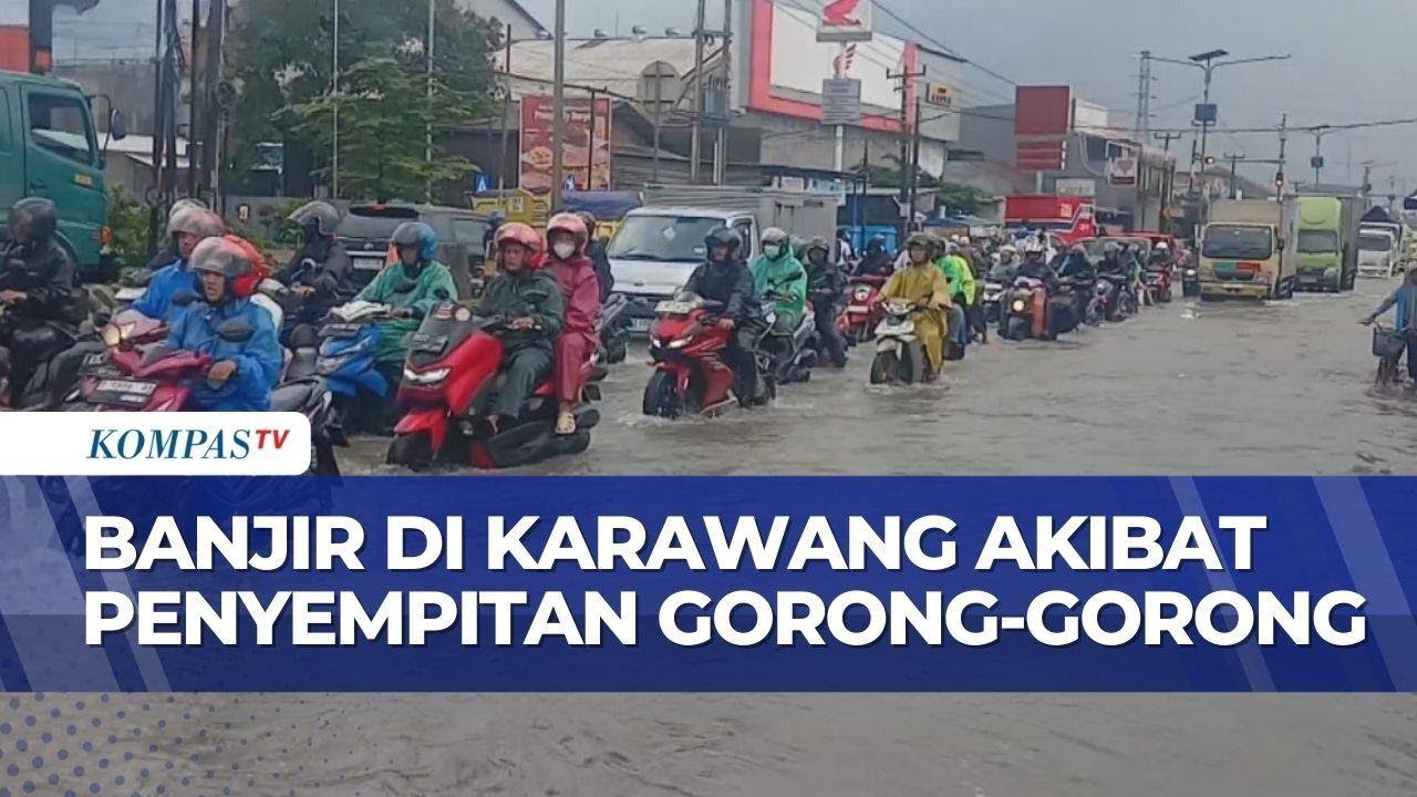 Banjir Tak Surut di Jalan Arteri Karawang, Penyempitan Gorong-Gorong Jadi Penyebab | SAPA MALAM
