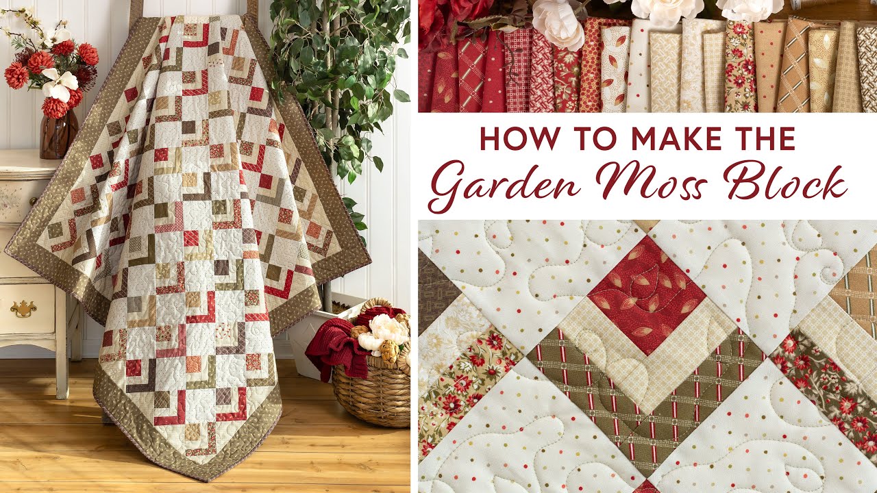 How to Make the Garden Moss Quilt Block | a Shabby Fabrics Tutorial