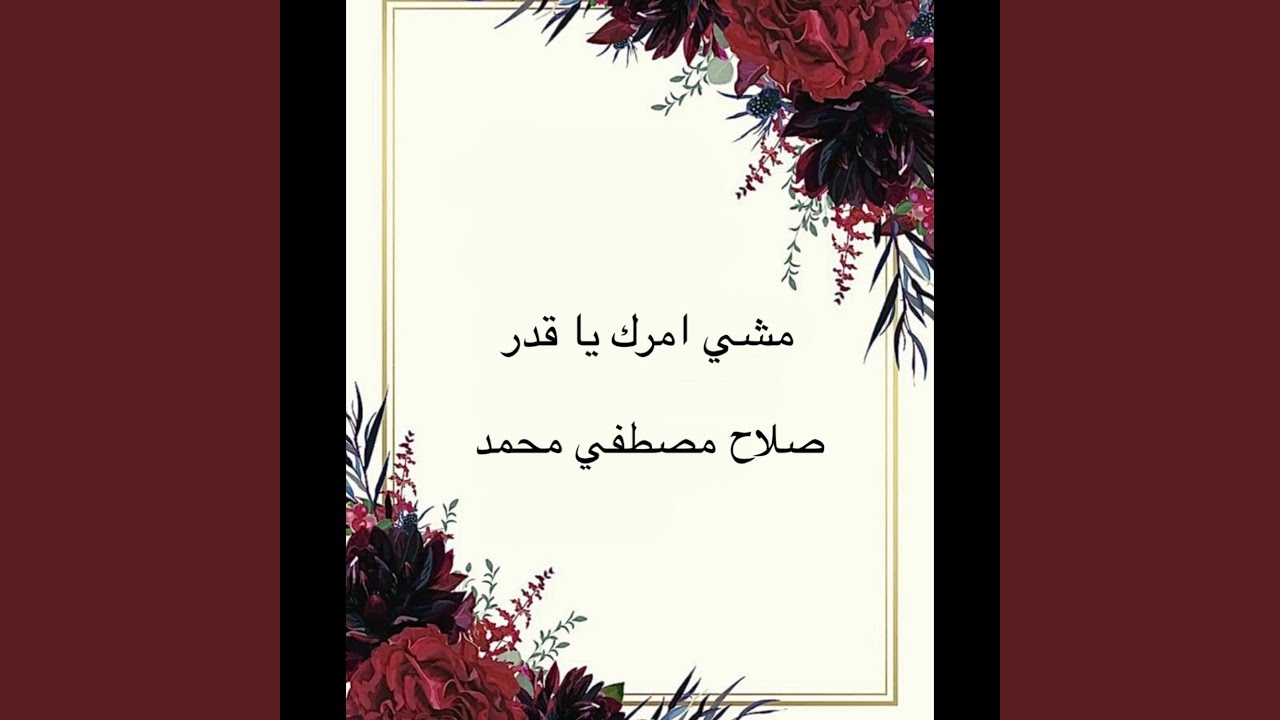 مشي امرك يا قدر