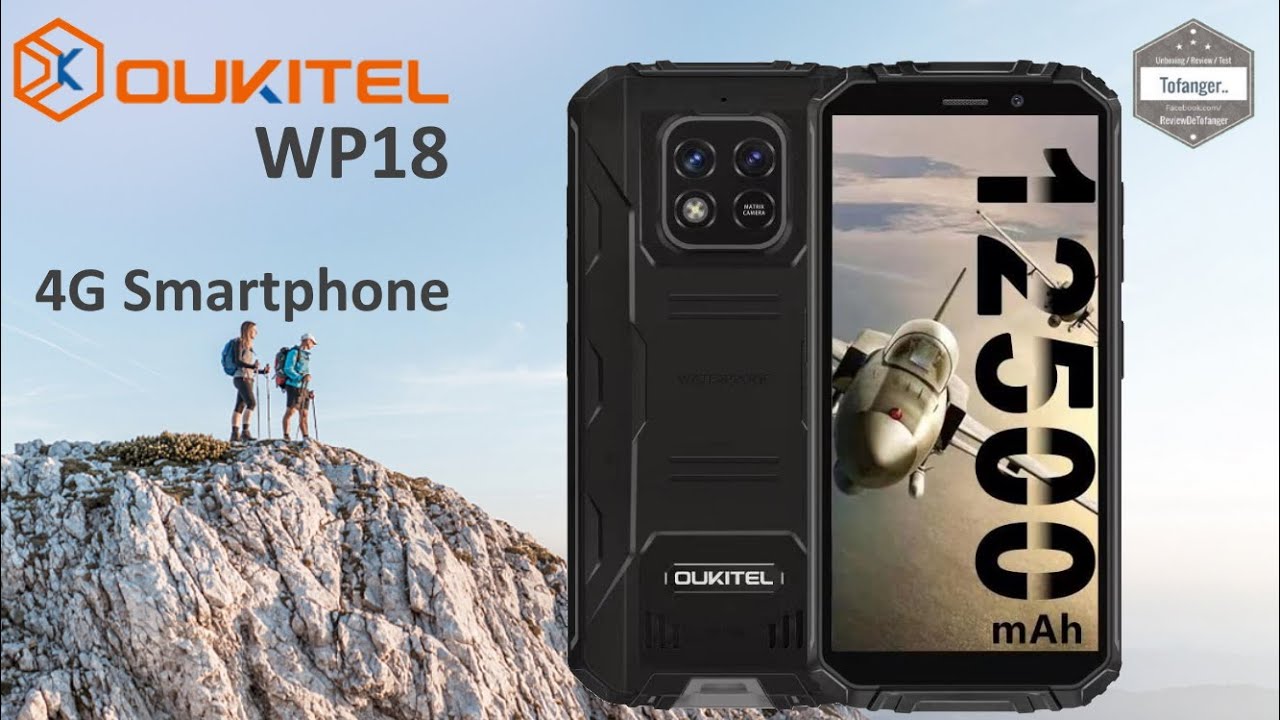 OUKITEL WP18 — Смартфон IP68 4G — 5,93 дюйма HD+, 4 ГБ ОЗУ и 32 ГБ ПЗУ — Android 11 — Распаковка