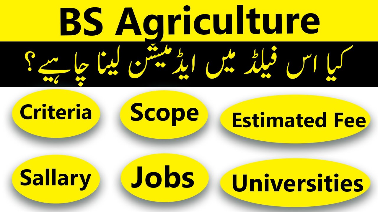 BS Agriculture in Pakistan: Criteria, Scope, Jobs, Fees & Career Path