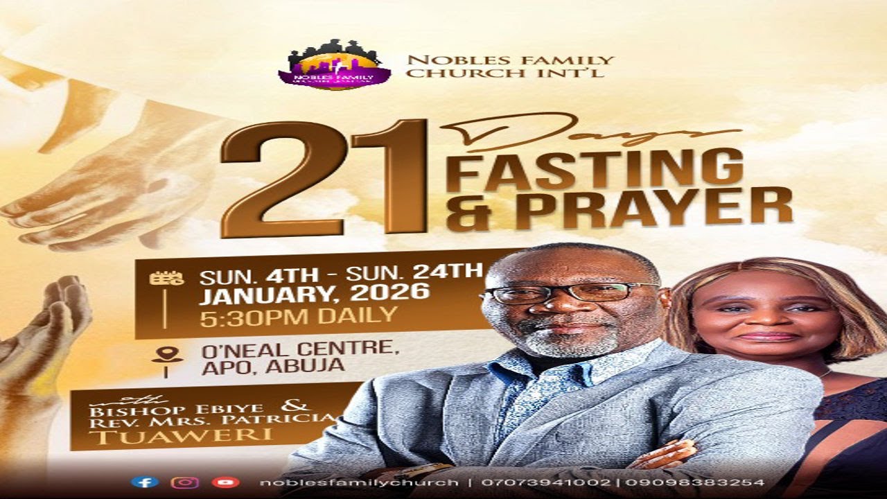 21 Days Fasting and Prayer || Day 16