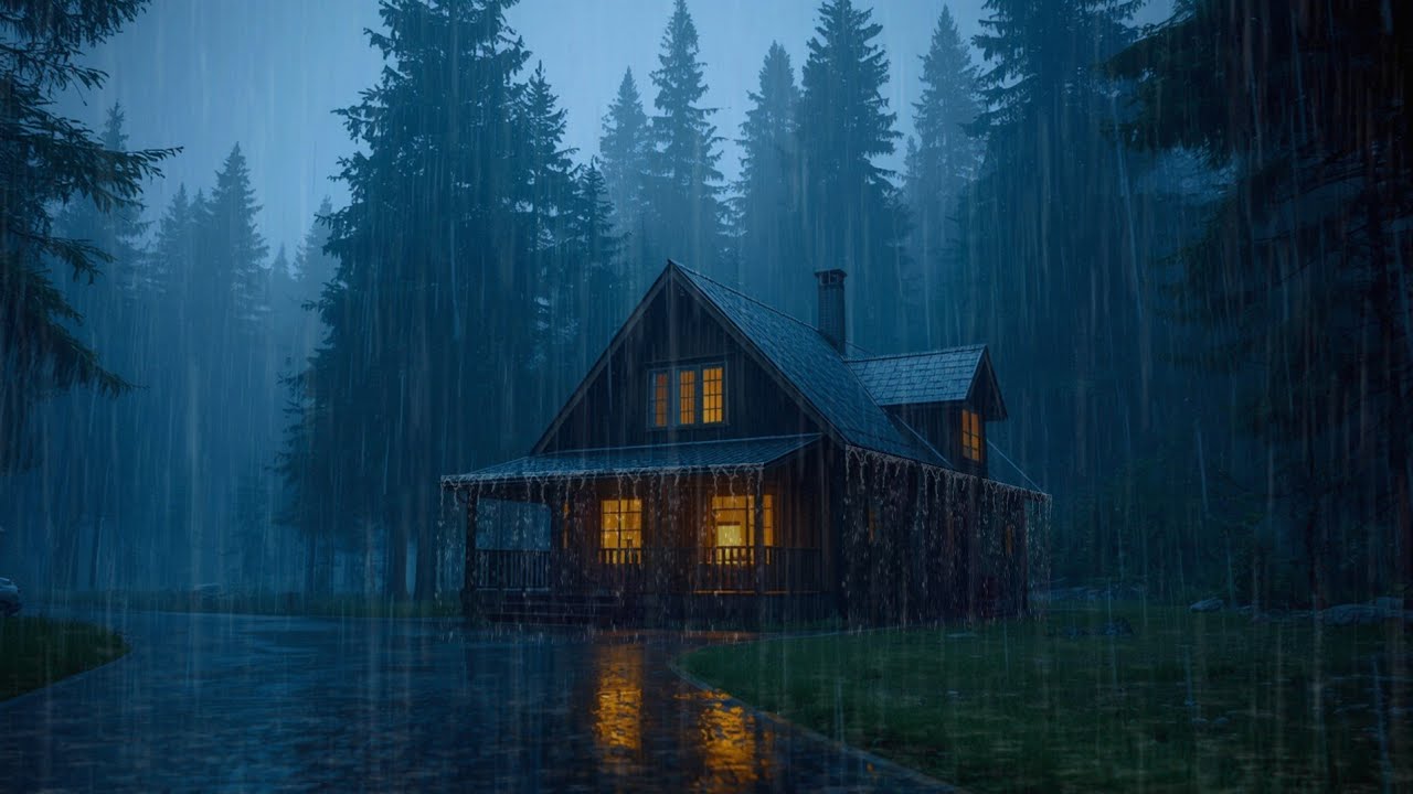 CALMING RAIN AT NIGHT 🌧️ ASMR FOR SLEEP, RELIEF ANXIETY & FOCUS