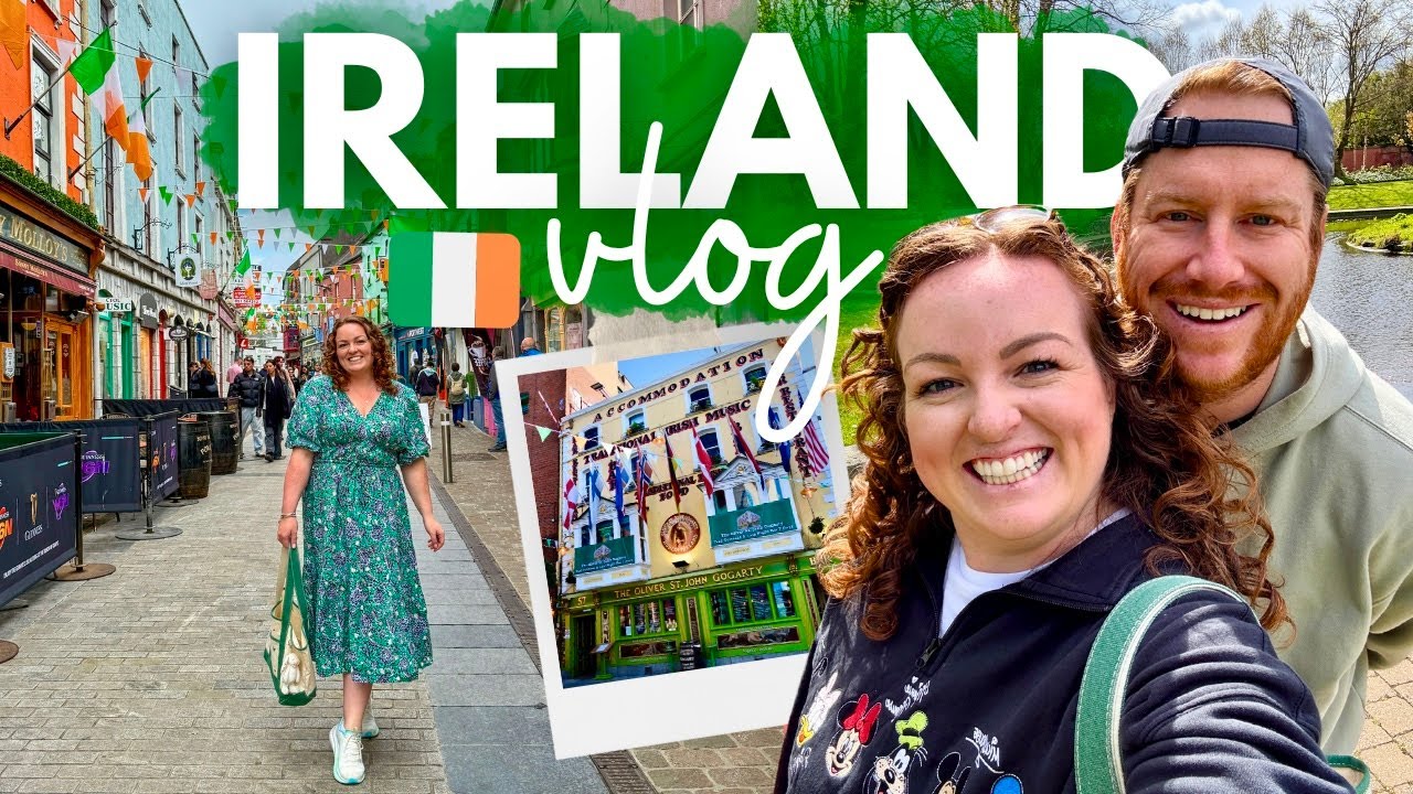 IRELAND VLOG! 🇮🇪 Dublin, Galway & Cork 🍀 City Tour Road Trip 🍻 Pubs, Music, Food & Ferry Crossing ⛴️