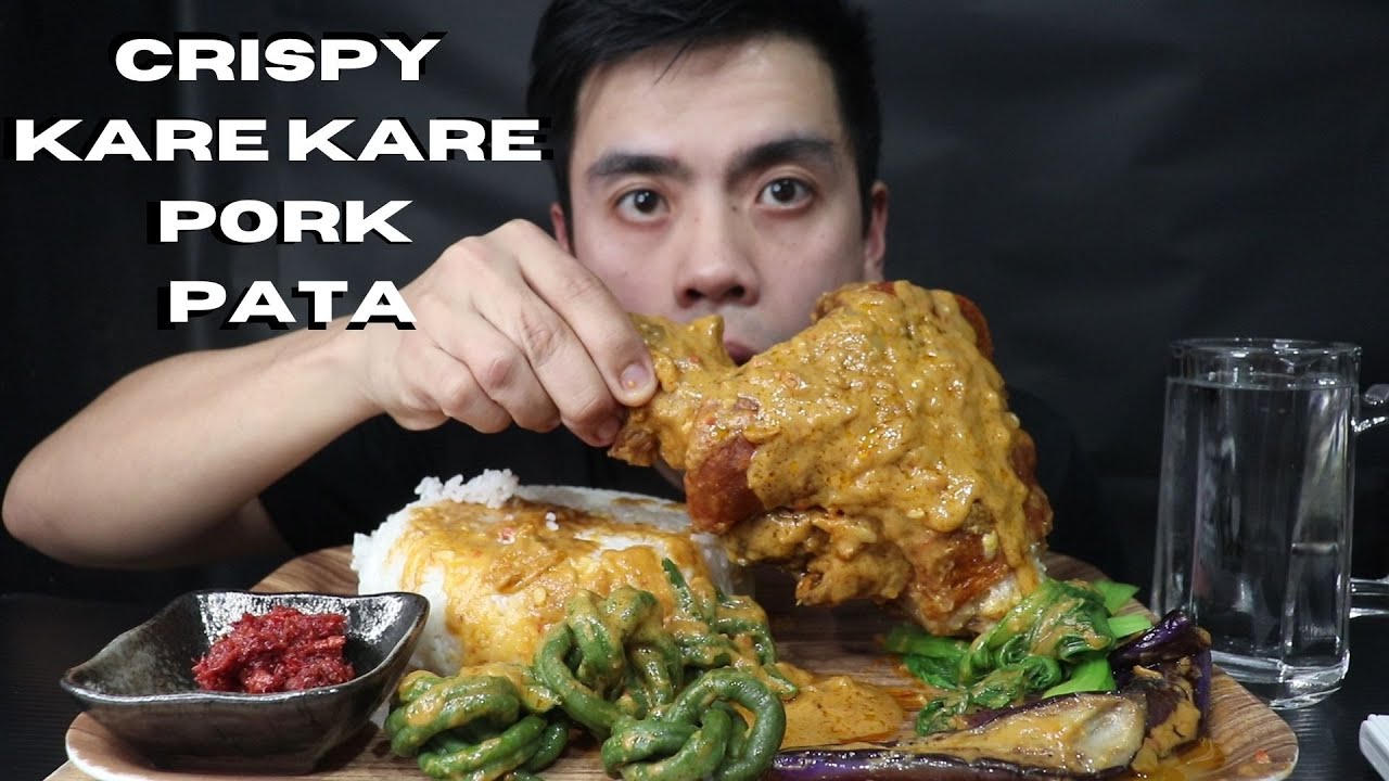CRISPY KARE KARE PORK PATA MUKBANG
