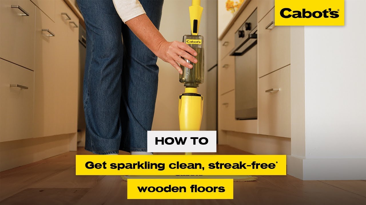How to get sparkling clean streak-free wooden floors | Cabot's Wood Floor Signature Spray Mop
