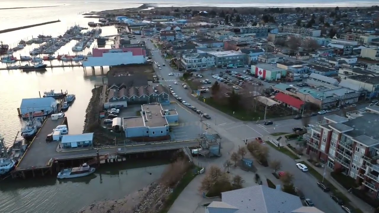 Sunset in Steveston #djimini4k #djidrone #richmondbc #vancouver #drone #sunset