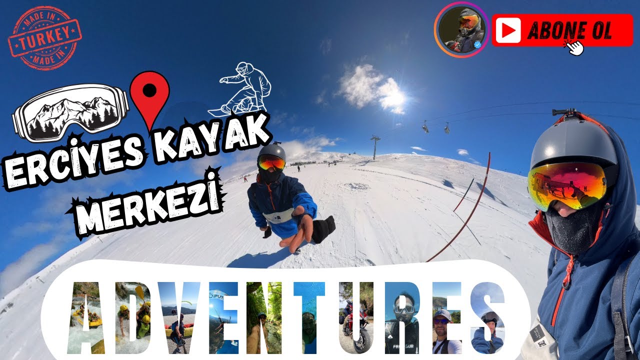 Kayseri Erciyes'te Snowboard Deniyorum 🏂 I POV #vlog
