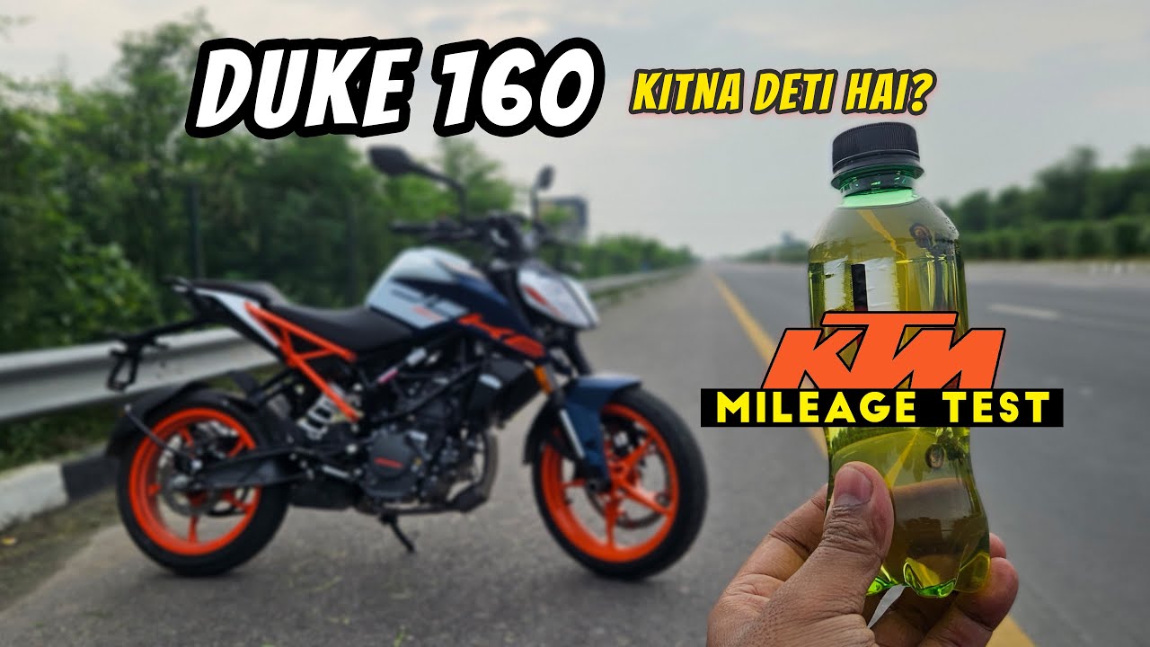 2025 KTM Duke 160 Mileage Test ⛽ | Kitna Deti Hai? Shocking Result!