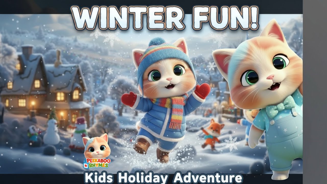 Winter Song l Winter Season is Here l Nursery Rhymes & Kids Songs l Peekaboo Rhymes