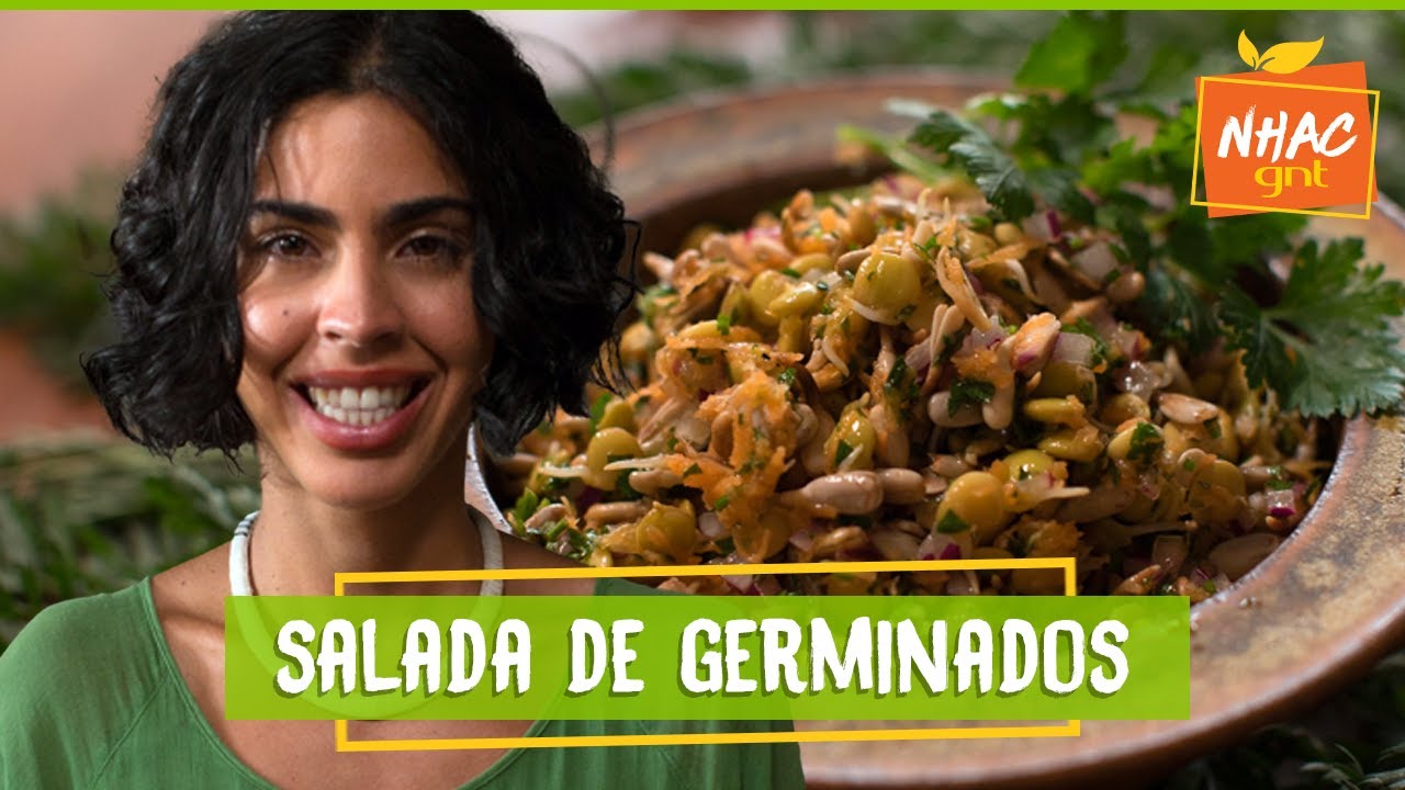 Salada de  lentilha e semente de girassol germinadas | Bela Gil | Refazenda