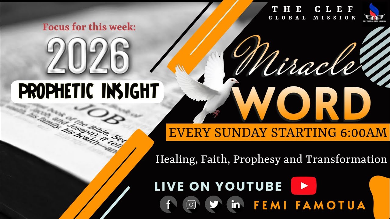 2026 PROPHETIC INSIGHT || MIRACLE WORD  || 28TH DEC. 2025