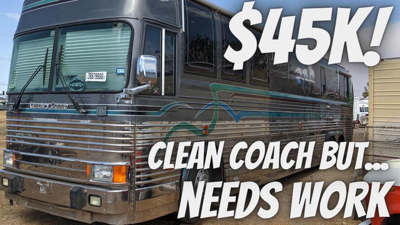 COMPLETE TOUR OF PREVOST COUNTRY COACH FOR SALE $45,000!!!