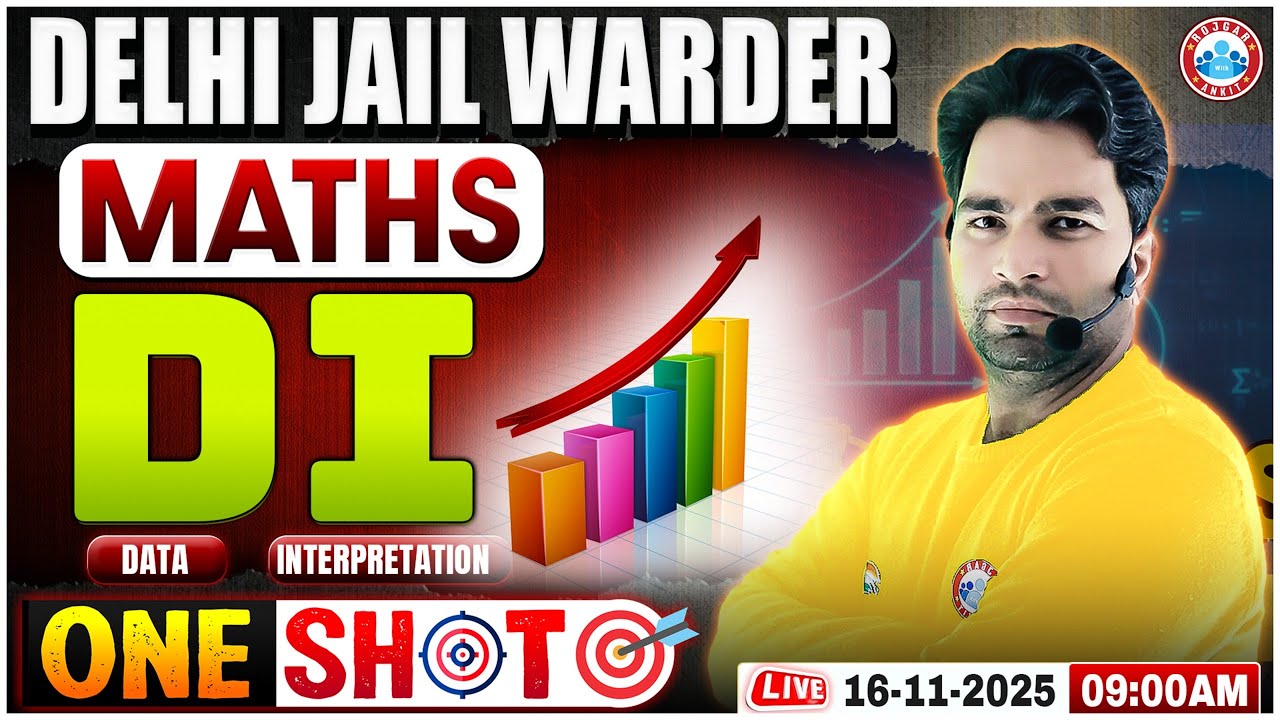 DSSSB Jail Warder Maths Classes | DI Special | Delhi Jail Warder Maths One Shot By Manish Sir