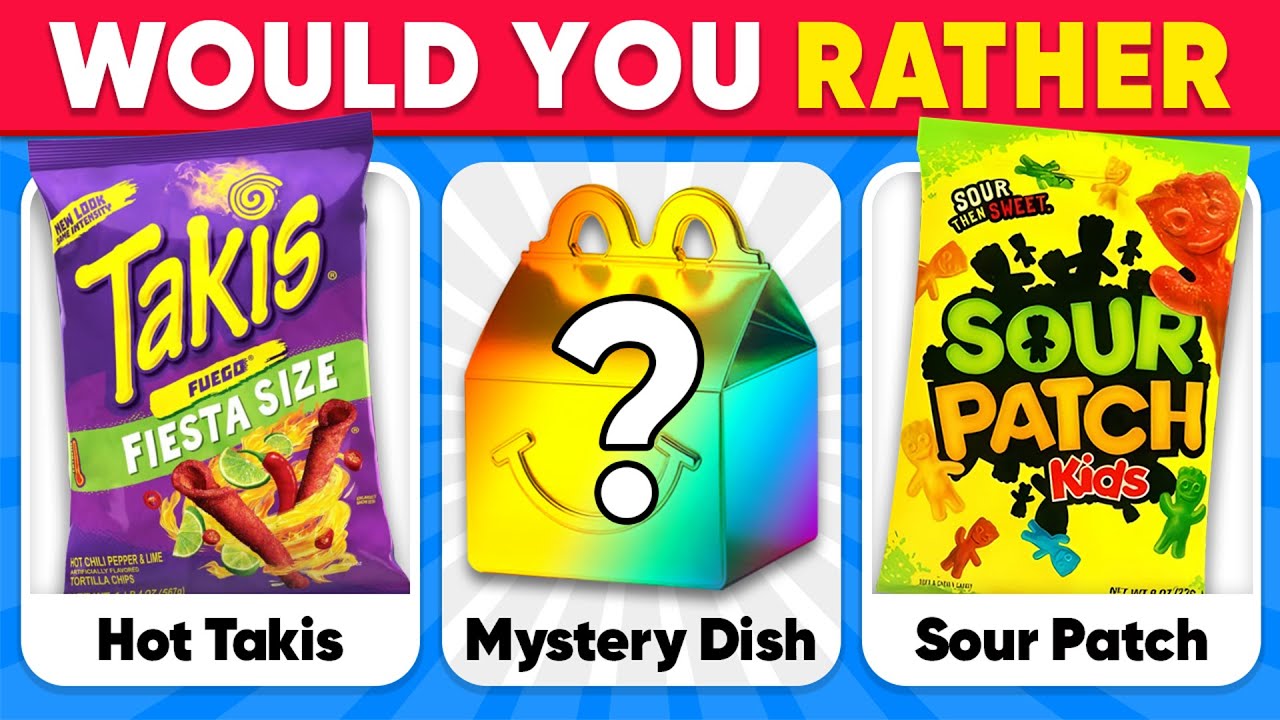Would You Rather...? MYSTERY Dish Edition 🍔🍟🍭 Junk Food Edition