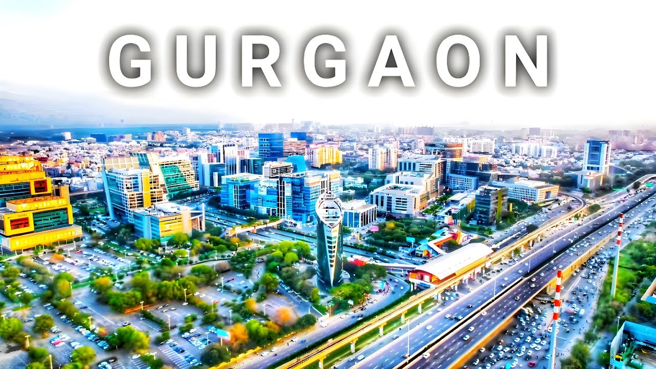 Gurgaon City In Haryana, INDIA 🇮🇳 In 4K |