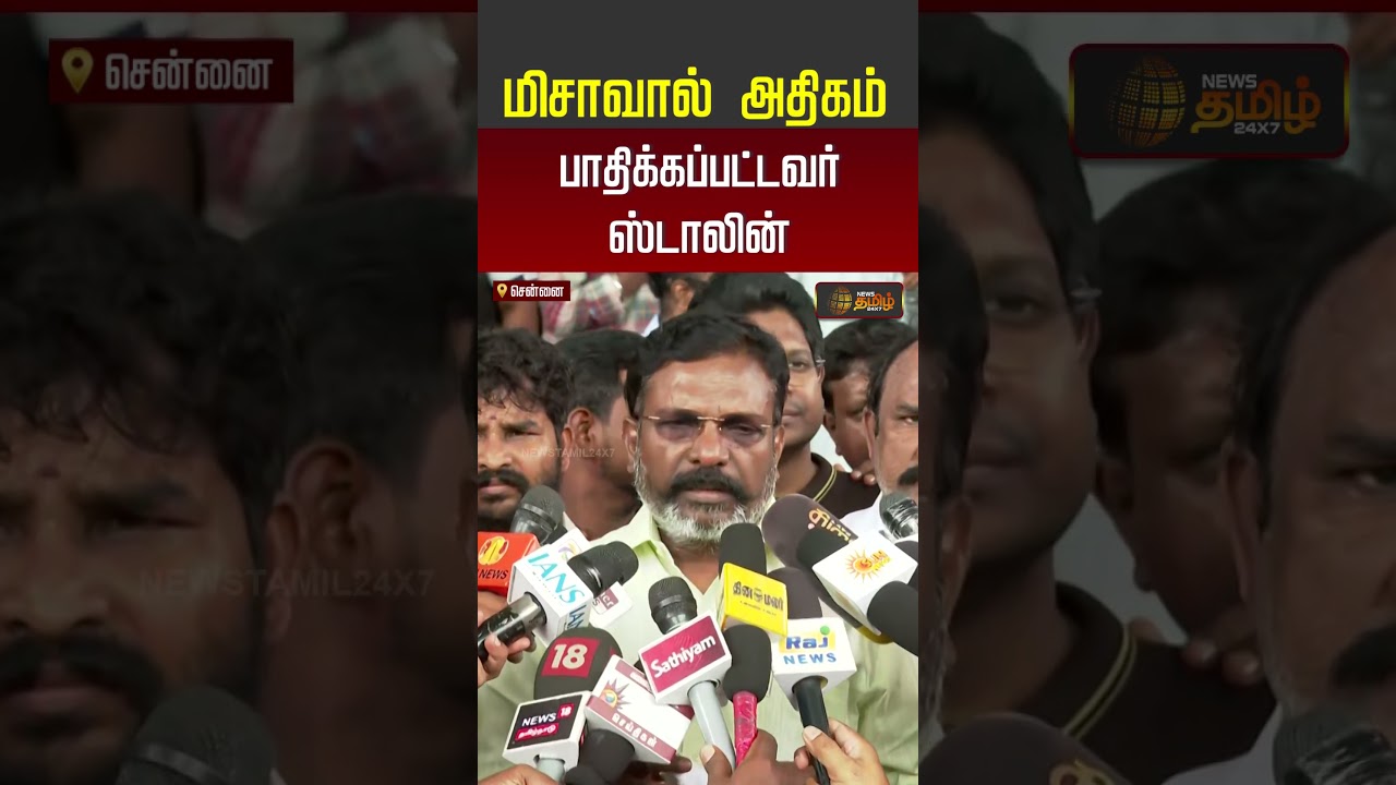 Thiruma | VCK | மிசாவால் அதிகம் பாதிக்கப்பட்டவர் ஸ்டாலின்.. | DMK | MK Stalin | MISA Act | #shorts
