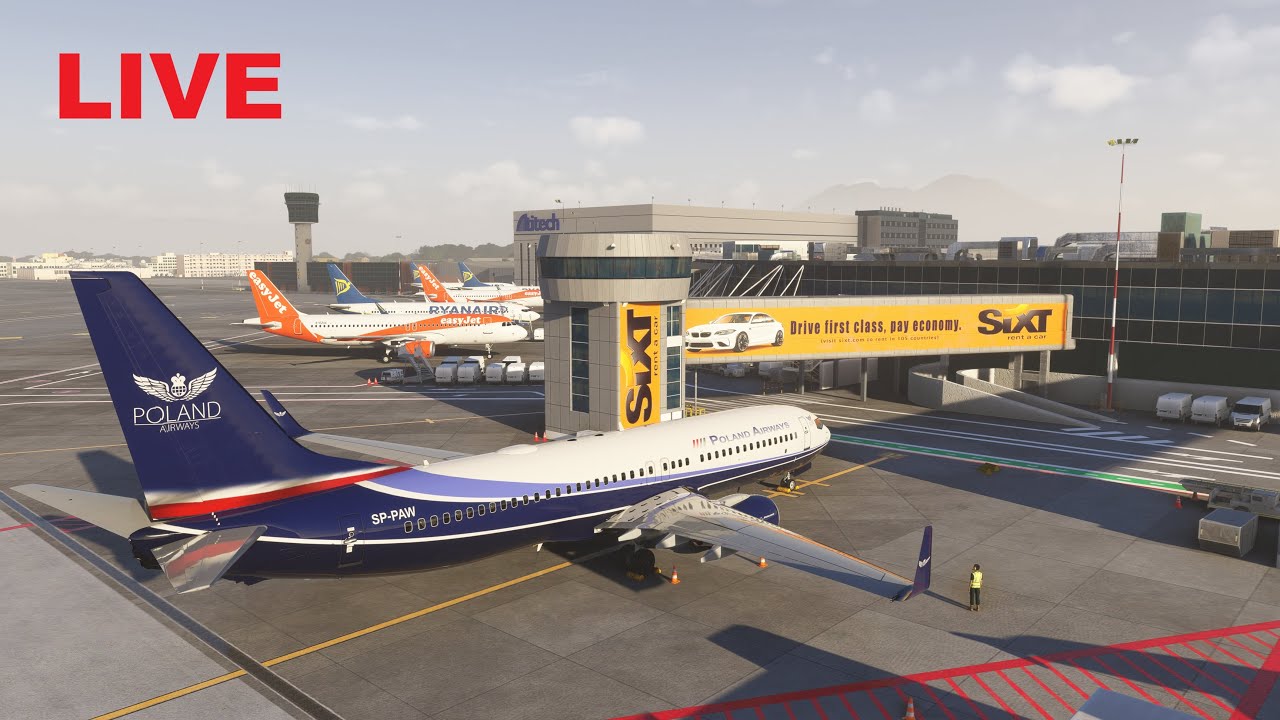BeyondATC  B737 4K LIVE / LIRN Napoli - EBBR Brussels