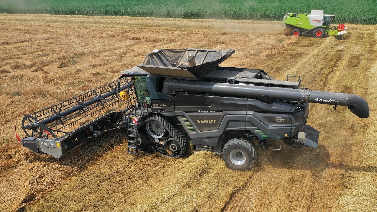 Mietitura Frumento | FENDT IDEAL 8T + Claas Lexion 740 | Wheat Harvest - Team ANSELMI