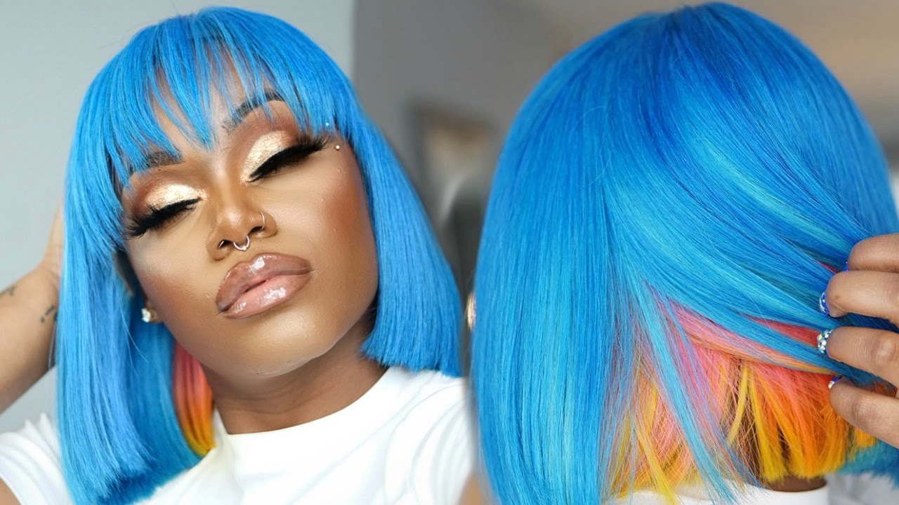 NIPSEY BLUE Peekaboo bob START to FINISH | AVOID STAINED LACE & EASILY cut a BOB | Beginner friendly