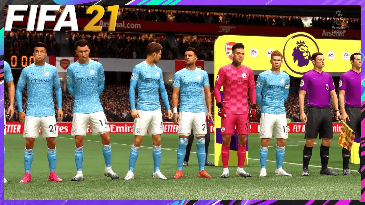 FIFA 21 | Arsenal vs. Manchester City | Premier League | at Emirates Stadium