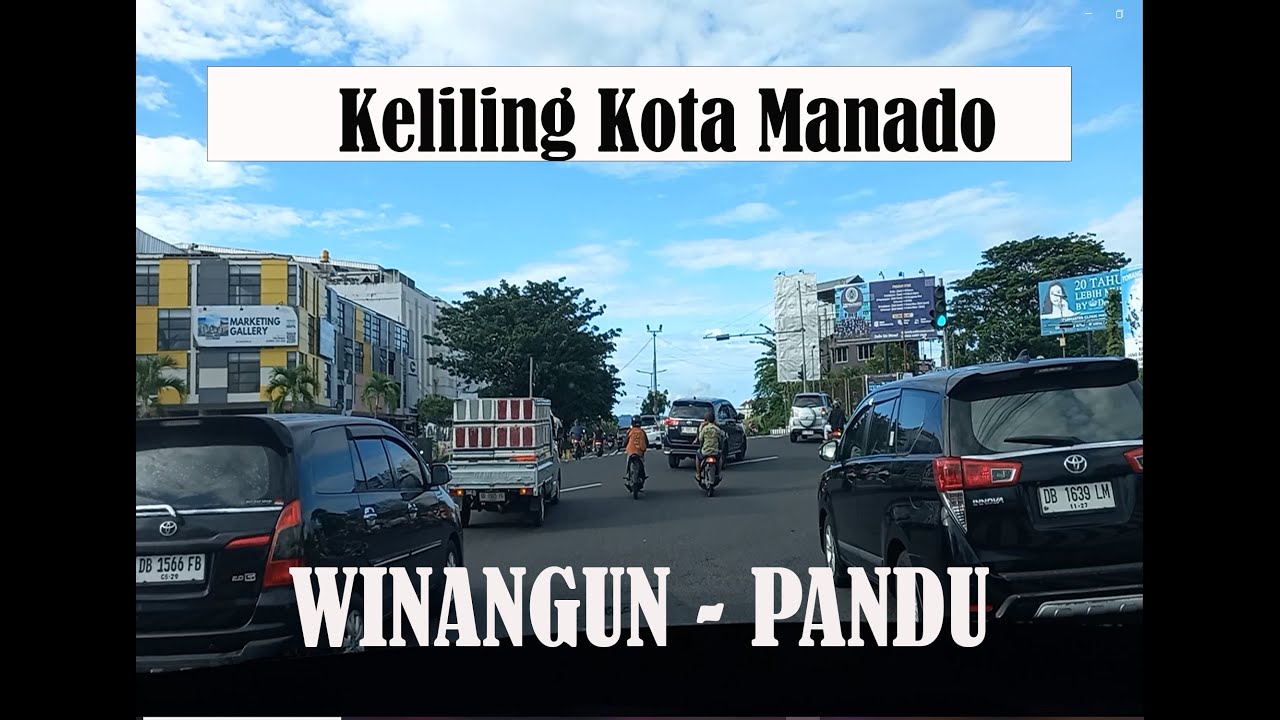 Keliling Kota Manado dari Winangun menuju Pandu melalui Ring Road, suasana Pasar Pandu makin ramai
