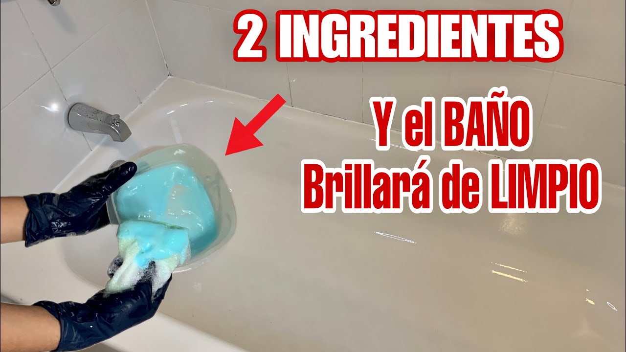 ✅ 2 INGREDIENTES Y EL BAÑO BRILLARA DE LIMPIO| como LIMPIAR el BAÑO con BICARBONATO