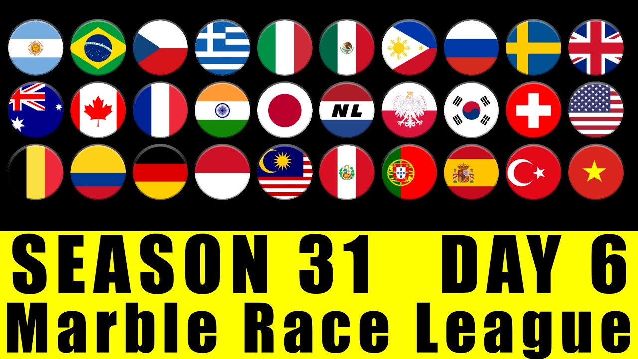Marble Race League Season 31 Day 6 Marble Race in Algodoo / Marble Race King