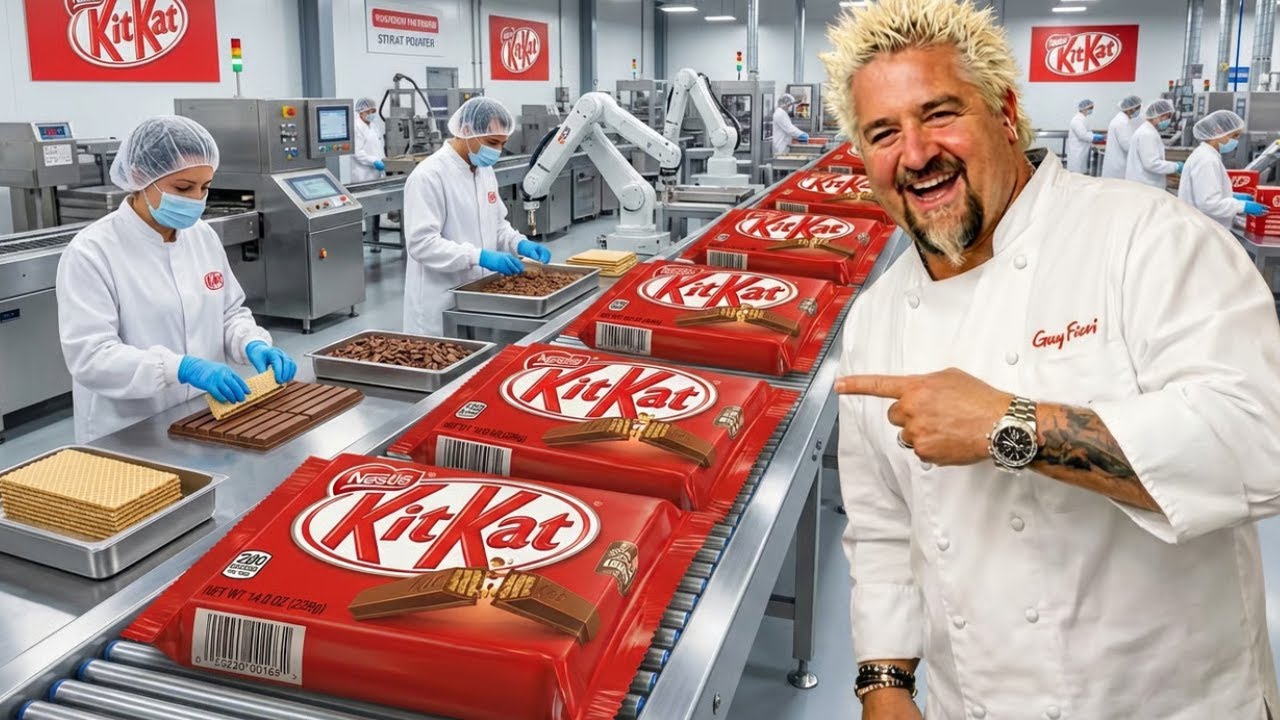 Inside the KitKat Factory: Guy Fieri’s Iconic Chocolate America Can’t Stop Eating (Full Process)