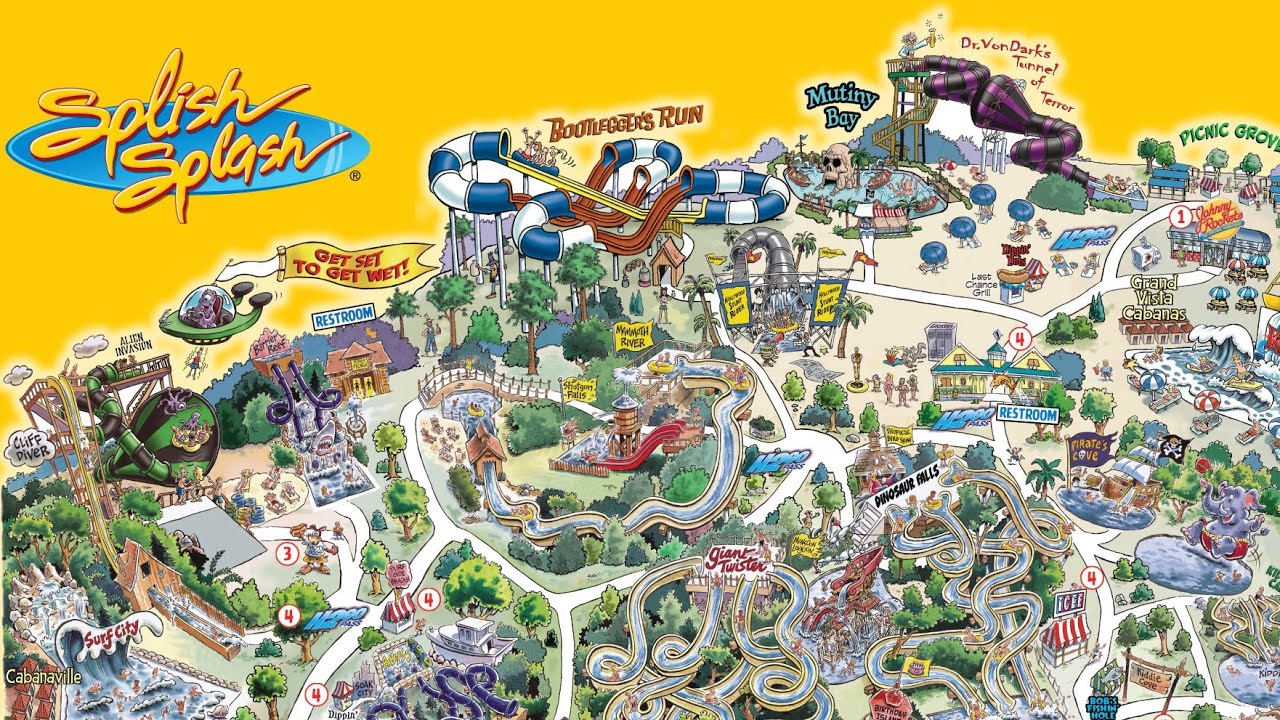ALL WATER SLIDES at Splish Splash Water Park in Long Island NY (NEW YORK’S LARGEST WATER PARK!)