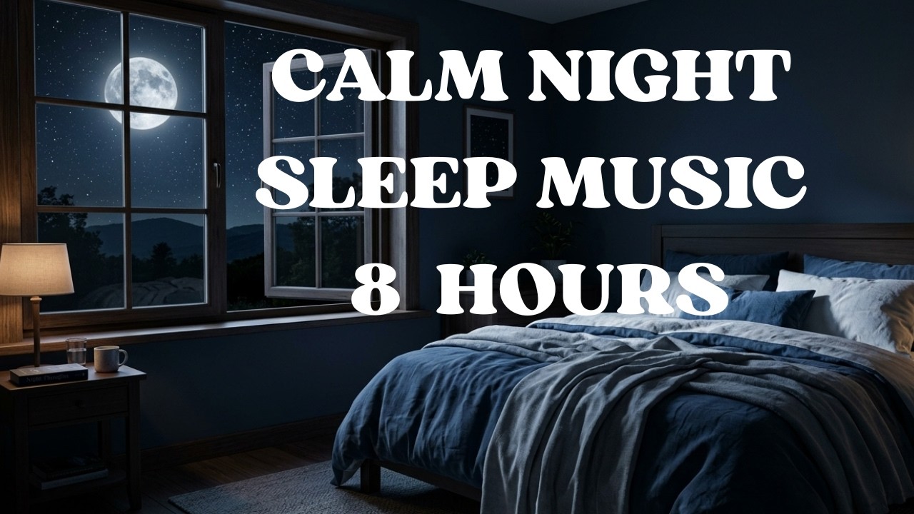 Calm Night Sleep Music 🌙 Relaxing Piano | 8 Hours