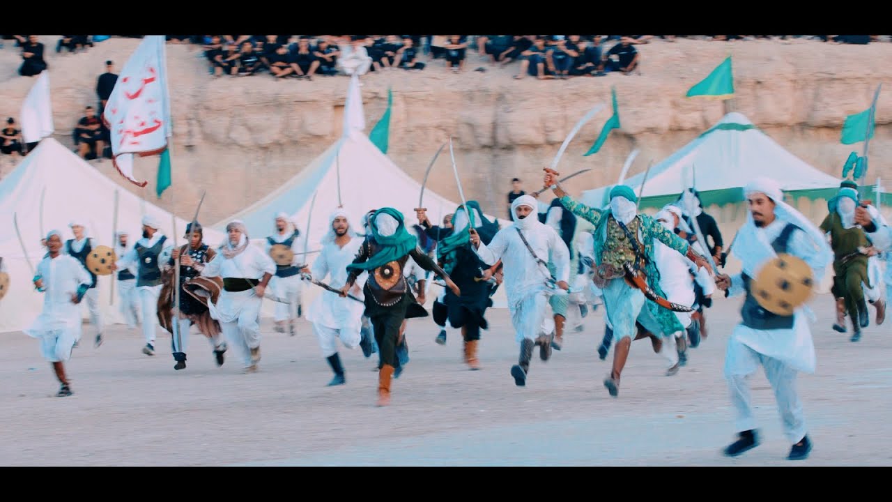 واقعة الطف // توزيع القطعات لمعسكر الامام الحسين عليه السلام // هيئة النجف الاشرف لتمثيل واقعة الطف