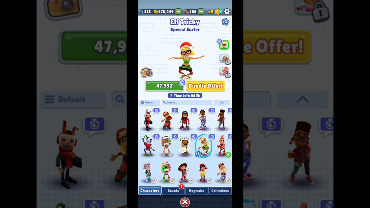 Subway Surfers | Elf Tricky Outfits & Bubblegum