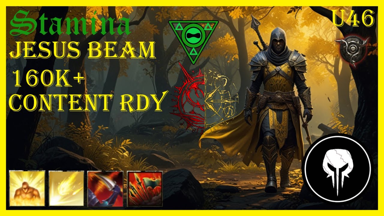 ESO Content Ready Templar Beam Dawn's Wrath 160k+ DPS Build, Update 46, PS 5 EU