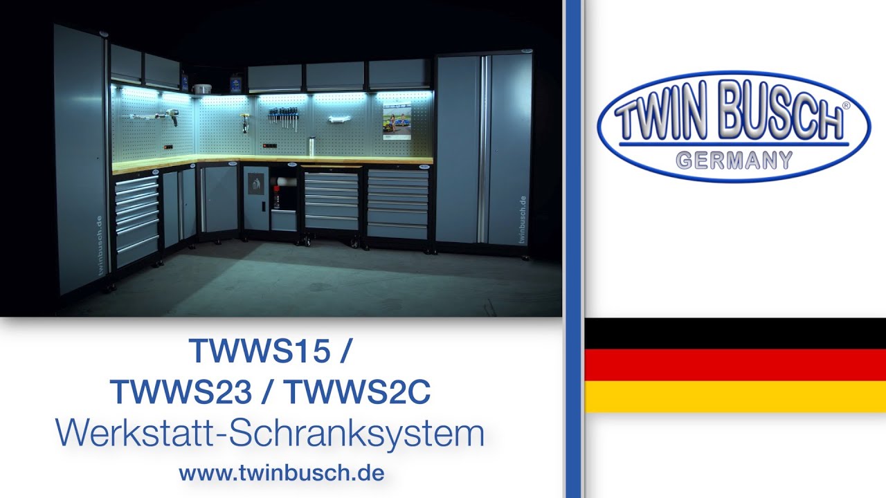 TWWS15 / TWWS23 / TWWS2C: Werkstatt-Schranksystem von TWIN BUSCH®