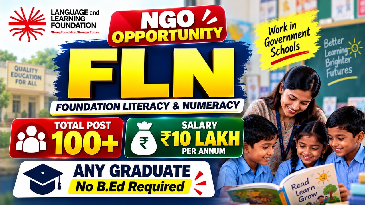 Teaching Vacancy 2026 | 100+ Posts | Any Graduate | No B.Ed Required | Work in Government Schools