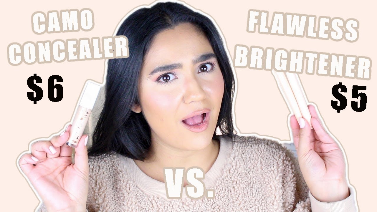 ELF HYDRATING CAMO CONCEALER VS. ELF FLAWLESS BRIGHTENING CONCEALER! WHICH ONE IS BETTER?!