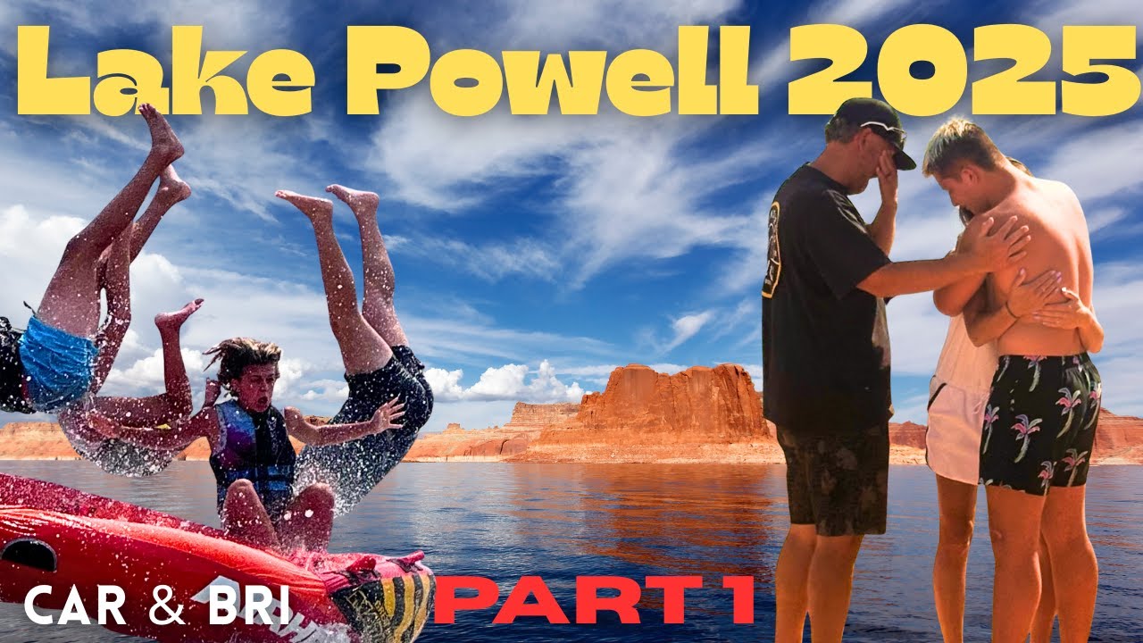 Lake Powell Family Adventure! Cliff Jumps, Boarding & a Life-Changing Surprise 🎉 *Part 1*