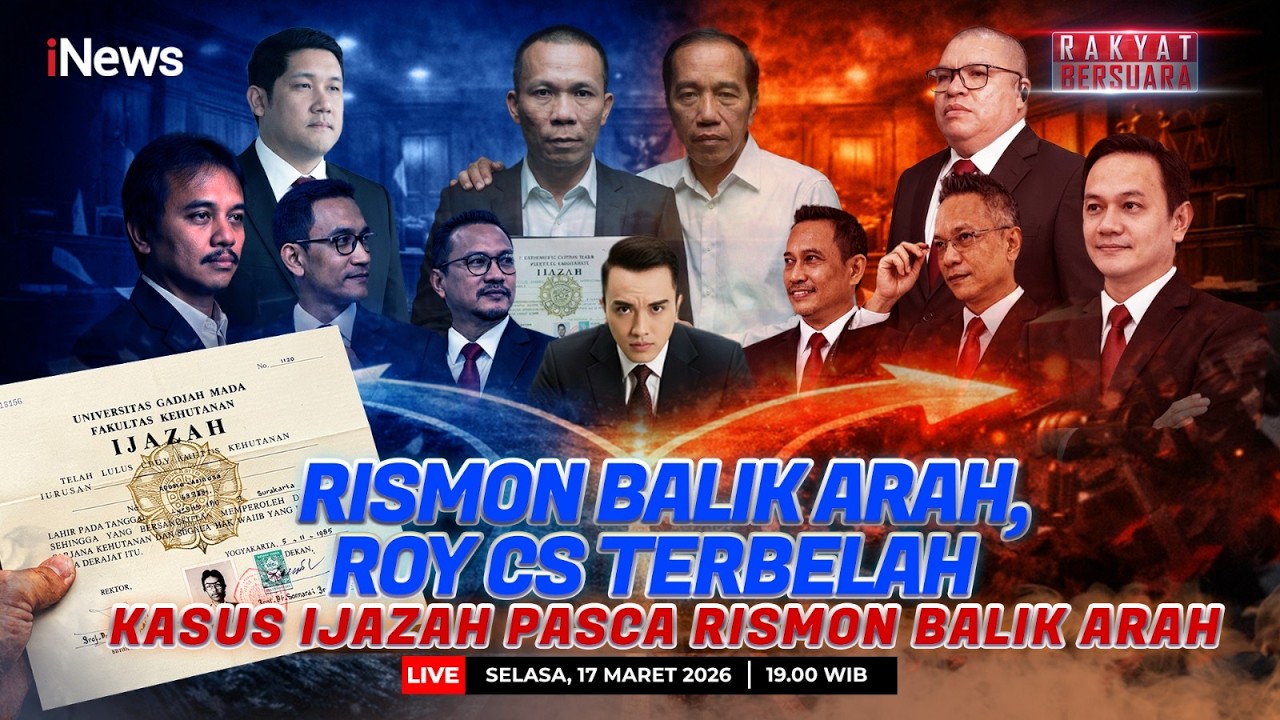 🔴LIVE RISMON BALIK ARAH, ROY SURYO CS TERBELAH | RAKYAT BERSUARA