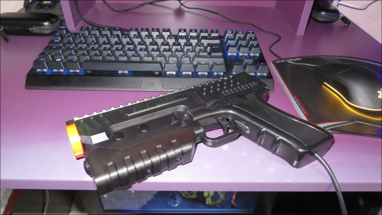 Pédalier LBEC USB pour lightgun test sur batocera V42  jeu TIME CRISIS