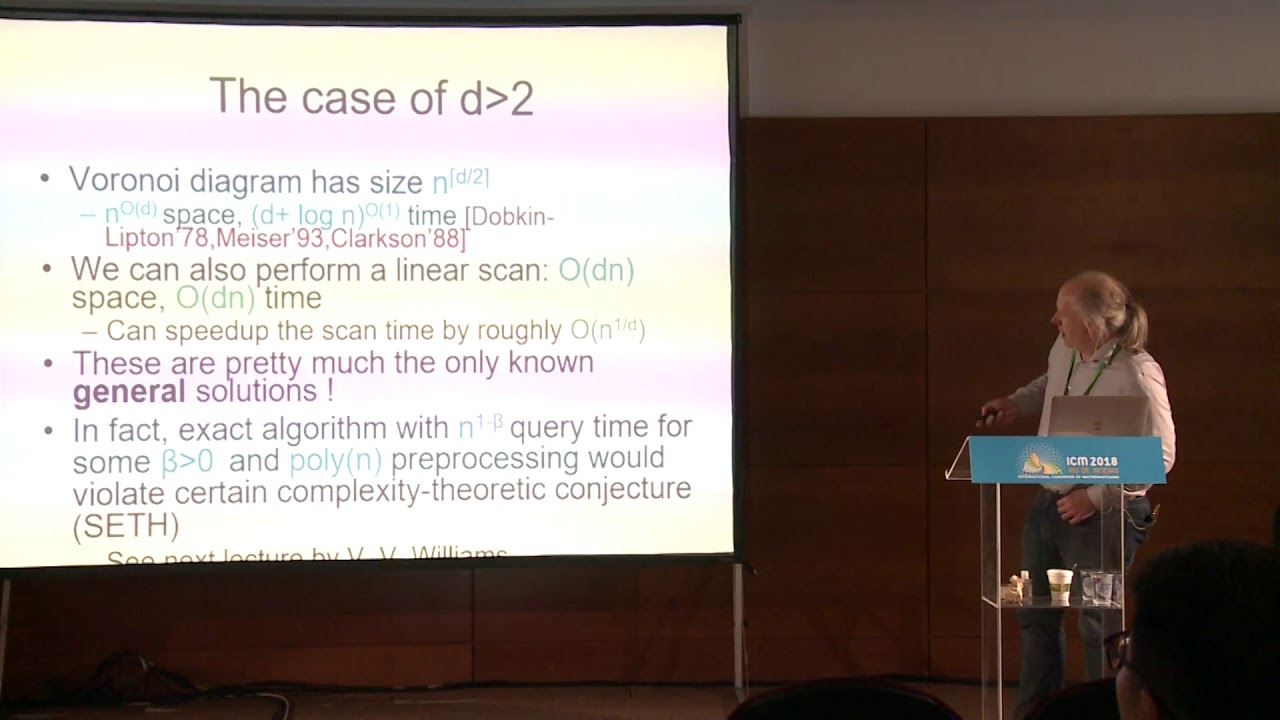 Approximate nearest neighbor search in high dimensions &ndash; Piotr Indyk &ndash; ICM2018