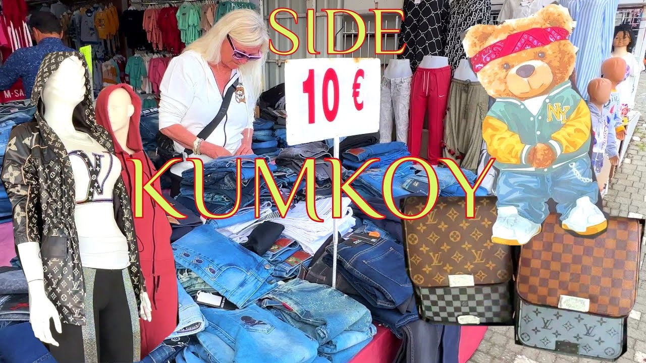 SIDE KUMKOY SHOPPING STREET WALKING TOUR / TÜRKIYE ANTALYA #side #kumkoy #turkey #antalya #bazaar